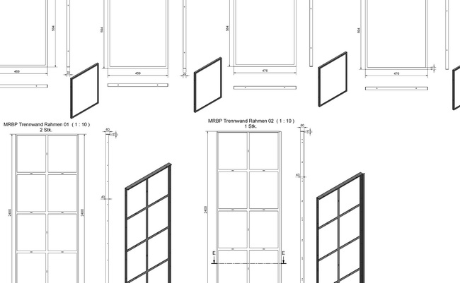buero glastrennwand industrial look schallschutz 06
